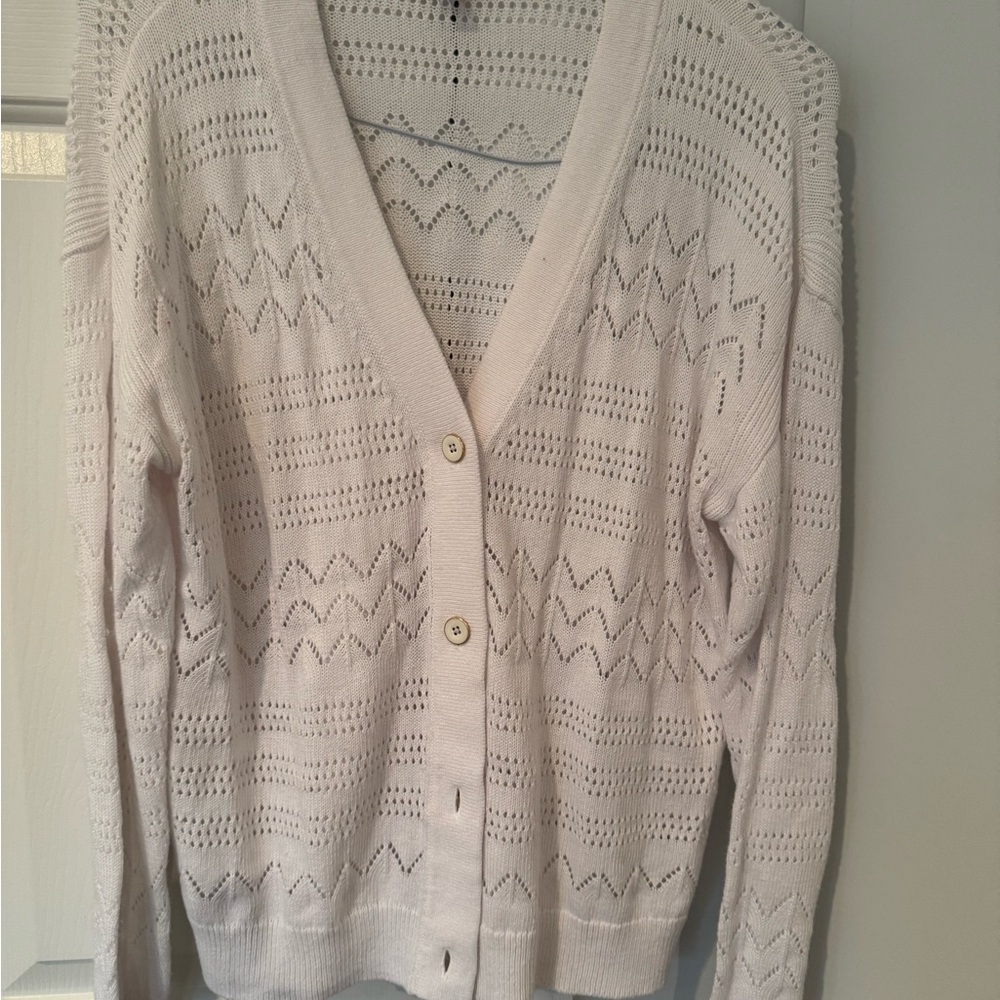 Talbots Cream Women's Cardigan Sweater